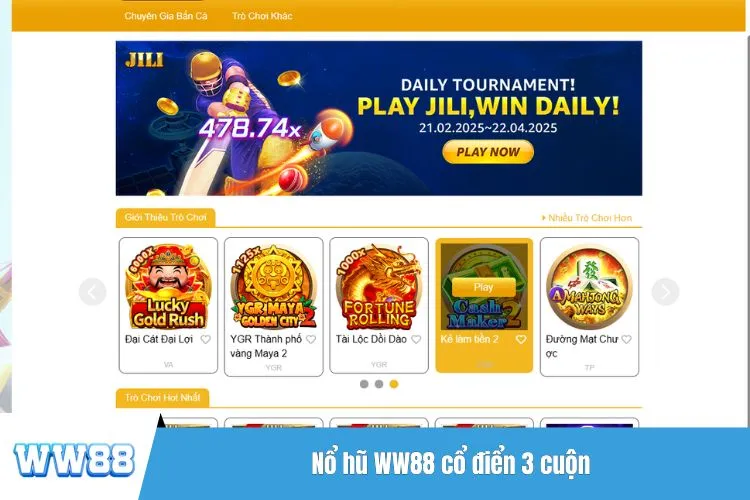 Nổ hũ WW88 cổ điển 3 cuộn