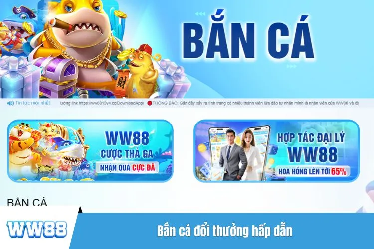 Bắn cá đổi thưởng hấp dẫn