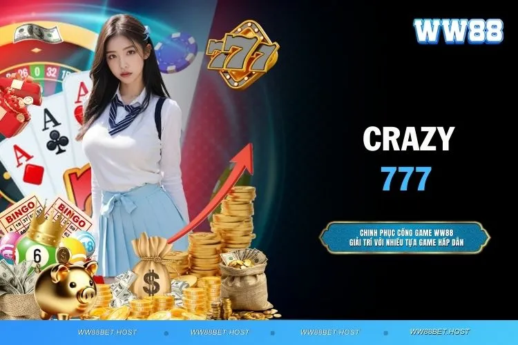 Crazy 777 - Trò chơi slot 3 cuộn và dòng thanh toán đơn giản